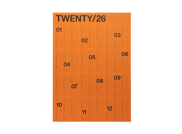 2026 Yearly Wall Calendar