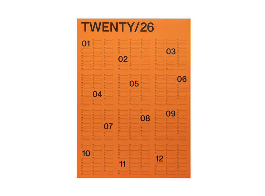 2026 Yearly Wall Calendar
